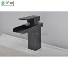 Black Orb Bathroom Tap Mixer Waterfall Brass Basin Faucet (Q3004B)